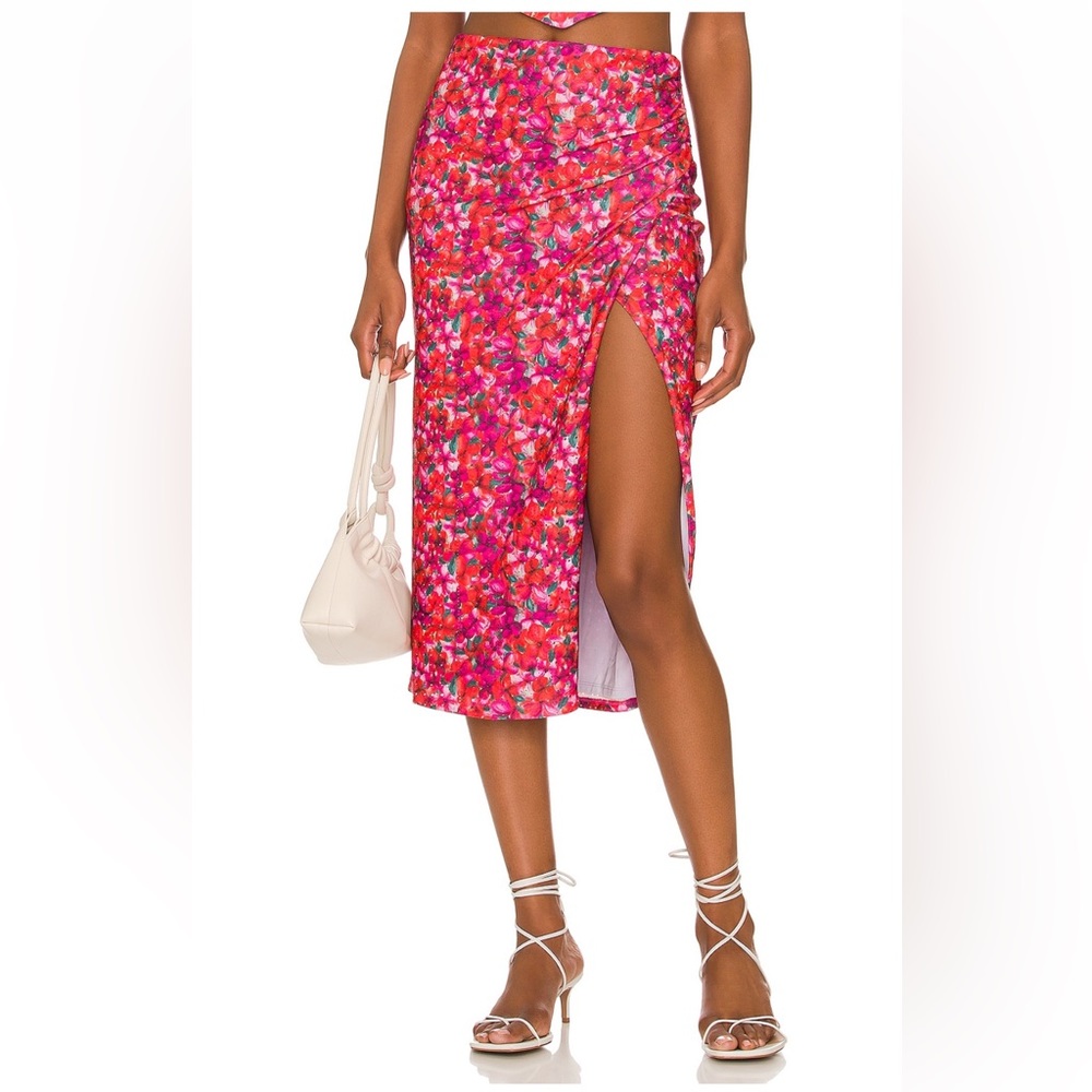 Lovers & Friends Lana Midi Skirt Island Floral XL
